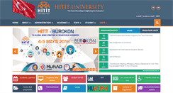 Desktop Screenshot of hitit.edu.tr